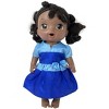 Doll Clothes Superstore Two Tone Blue Dress Fits 14 Inch Baby Alive And Little Baby Dolls - 2 of 4