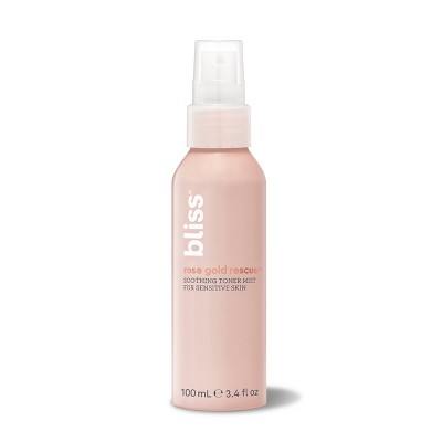 Bliss - Rose Gold Rescue Soothing Toner Mist For Sensitive Skin