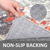 Modern Abstract Rug Machine Washable Throw Rug Boho Chic Abstract Watercolor Design Area Rug - 4 of 4