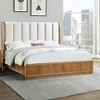 GDFStudio Emory Queen Size Upholstered Panel Bed with Channel-Tufted Headboard - 2 of 4