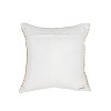 20x20 Outdoor Geometric Filled Throw Pillow Ochre by Foreside Home & Garden - image 4 of 4