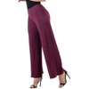Womens Comfortable Solid Color Palazzo Pants - 24seven Comfort Apparel™ - 2 of 4