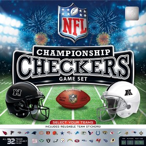 MasterPieces Officially licensed NFL League-NFL Checkers Board Game for Families and Kids ages 6 and Up. - 1 of 4