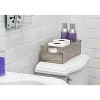 Creative Scents Silver Dublin Bathroom Organizer Storage Bin - 2 of 4