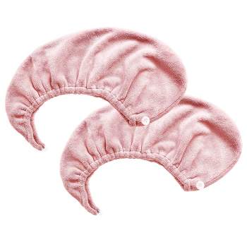 MICRODRY 2pk Ultra Absorbent Quick Drying Hair Towel/Hair Turban