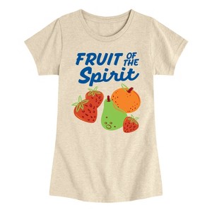 Girls' - Instant Message - Fruit Of The Spirit Fitted Short Sleeve Graphic T-Shirt - 1 of 4