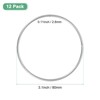 Unique Bargains Metal Electroplating Macrame Crafting Crafts Hoop 12 Pcs - 3 of 4