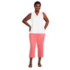 Lands' End Women's Starfish Mid Rise Pull On Crop Pants - 4 of 4