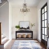 ALOADECOR Mid-Century 6-Light Crystal Chandelier in Matte Black and Antique Gold Finish For Versatile Interiors - 3 of 4