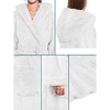 PAVILIA Women Hooded Plush Soft Robe, Fluffy Warm Fleece Faux Shearling Shaggy Bathrobe - 4 of 4