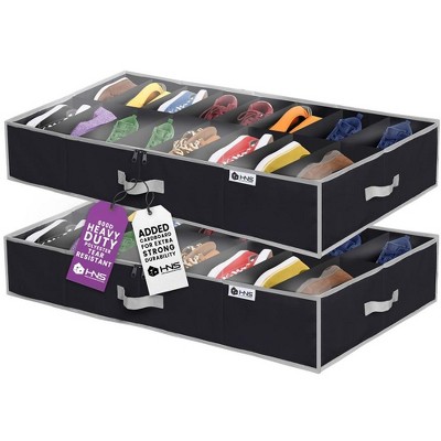 Hold N' Storage - Under Bed Shoe Storage Organizer. Fits up to 16 pairs