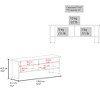 Damerin 19.7 in. H Spacious Storage End Table Sofa Table with 2 Shelves - 3 of 4