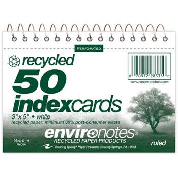 100ct 3 x 5 Unruled Index Cards White - up & up™