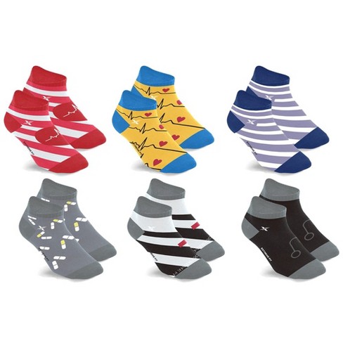 Extreme Fit Compression Socks - Ankle High For Running, Athletics, Travel -  6 Pair : Target