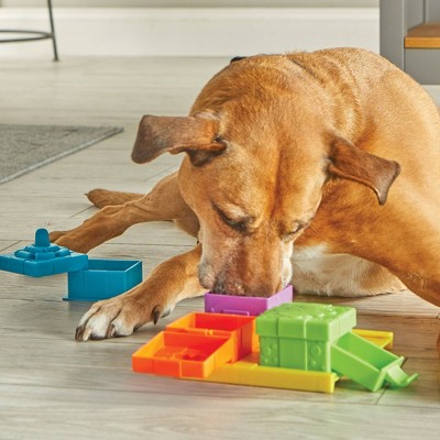 Brightkins Multicolor Interactive Dog Treat Puzzle Dispenser