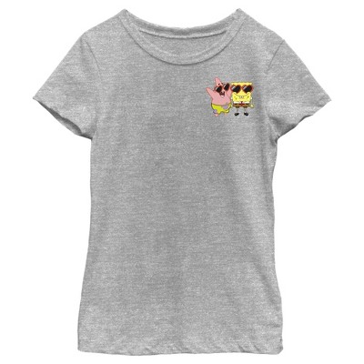 Girl's SpongeBob SquarePants Small Patrick in Heart-Shaped Sunglasses T-Shirt