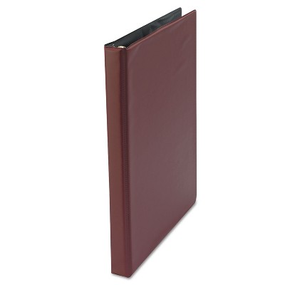 UNIVERSAL Economy Non-View Round Ring Binder 1/2" Capacity Burgundy 30406