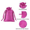 Unique Bargains Mini Smooth Soft Wedding Christmas Satin Bags with Drawstring 30 Pcs - 3 of 4
