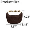 Generic Handmade Straw Crossbody Bags for Women Mini Summer Satchel Purse Fashion Woven Handbags - 2 of 4
