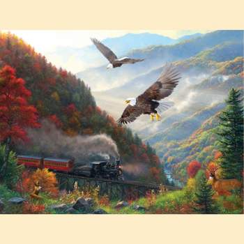 Sunsout Great Smoky Mountain Railroad 500 pc   Jigsaw Puzzle 53135