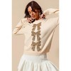 I am a Fashion junky SO ME Sequins Bow Ribbon Embellished Christmas Sweater - 4 of 4