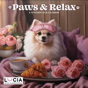 Trends International 2026 Lucia Heffernan Paws and Relax 12"x12" Wall Calendar - 1 of 4