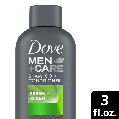 Image of Dove Men+Care Fresh and Clean 2 in 1 Shampoo + Conditioner -Travel Size - 3 fl oz