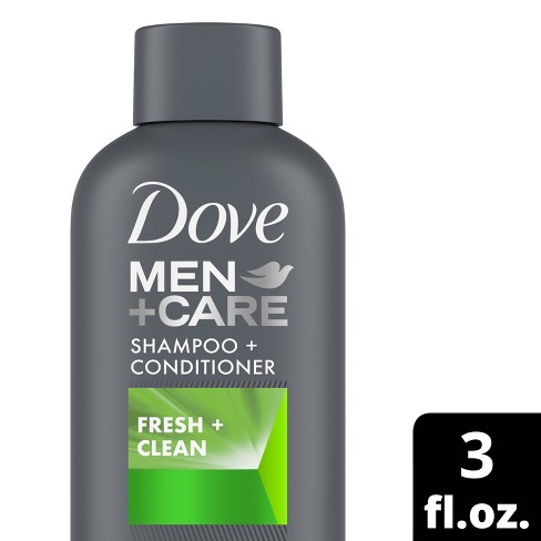 Dove Men+care Fresh And Clean 2 In 1 Shampoo + Conditioner -travel Size - 3  Fl Oz : Target