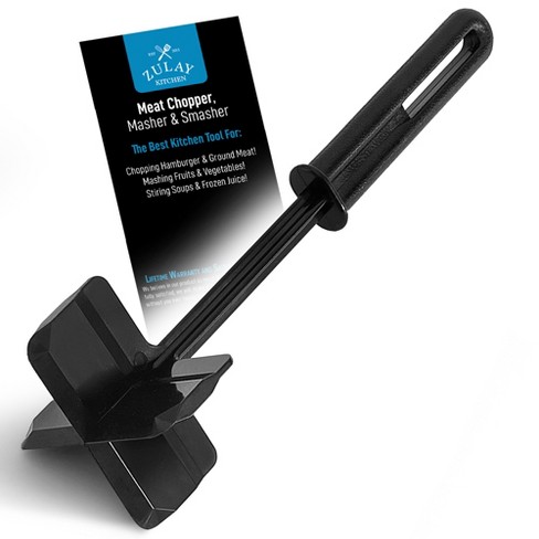 Premium Heat Resistant Meat Chopper Masher Smasher For Hamburger Meat Ground Beef Turkey More Hamburger Chopper Utensil Ground Beef Chopper Tool Meat Fork By Zulay Kitchen Target