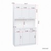 SKRAN 70.87" Tall Wardrobe& Kitchen Cabinet, with 6-Doors, 1-Open Shelves and 1-Drawer for Bedroom - 3 of 4