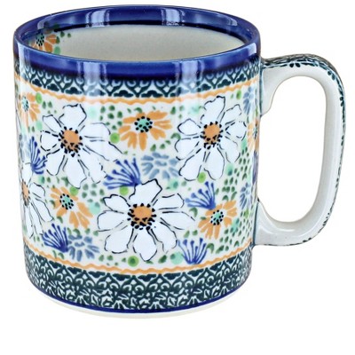 Blue Rose Polish Pottery K05 Galia Plain Coffee Mug