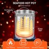 GustoWave 30 qt. Turkey Fryer and 10 qt. Seafood Boiler Steamer Kit with Propane Burner and Adjustable Regulator - 2 of 4