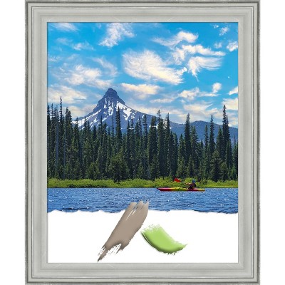 Distressed Silver Wood 16x20 Wall Picture Frame