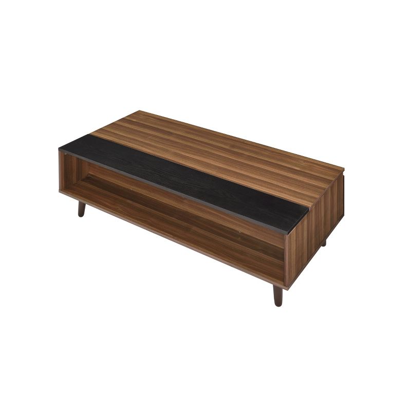 Avala Coffee Table with Lift Top Walnut/Black - Acme Furniture, 5 of 8