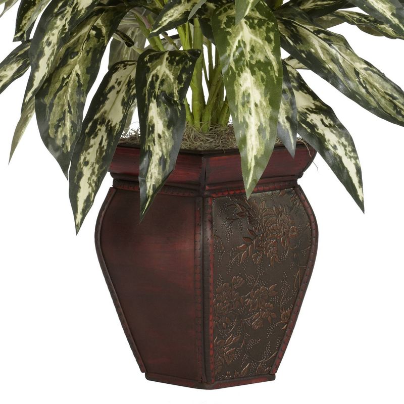 30&#34; x 26&#34; Artificial Aglaonema Plant in Decorative Vase - Nearly Natural, 4 of 7