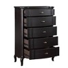 Acme Furniture 38" Chelmsford Decorative Storage Drawer Antique Black Finish: 5-Drawer Chest, Wood Composite, No Assembly Required - 4 of 4