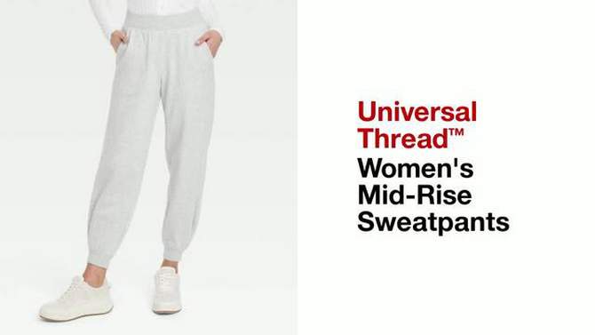 Women's Mid-Rise Sweatpants - Universal Thread™, 2 of 8, play video