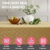 HLC.ME Modena Jacquard Fabric Lattice Tablecloth, Water, Fade, Wrinkle and Stain Resistant Table Cloth - 3 of 4