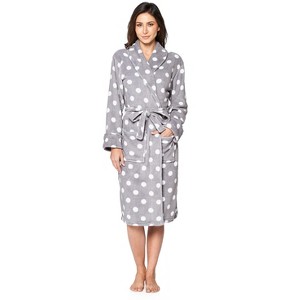 Casual Nights Women's Fleece Long Sleeve Plush Robe - 1 of 4