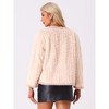 Allegra K Women's Faux Fur Single Breasted Long Sleeve Plush Warm Winter Coat - 3 of 4