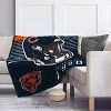 NFL Chicago Bears Helmet Stripes Flannel Fleece Blanket - 2 of 3