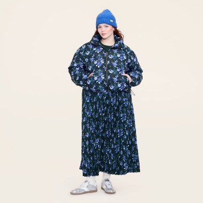 Women's Floral Puffer Jacket - Woolrich x Target Blue