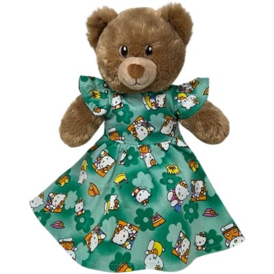 Doll Clothes Superstore Handmade Kitten Print Dress Fits Large Baby Dolls and Stuffed Animals