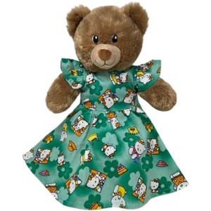 Doll Clothes Superstore Handmade Kitten Print Dress Fits Large Baby Dolls and Stuffed Animals - 1 of 4