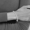 Black Bow Jewelry 2.5mm 14k White Gold Polished Solid Open Back Hinged Bangle Bracelet - 3 of 4