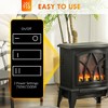 ChicFurnit Indoor Fireplaces 17"Freestanding Fireplace Fireplace Heater with Realistic Flames for Living Room, Black, 15.94"*11.81"*17.72" - 3 of 4