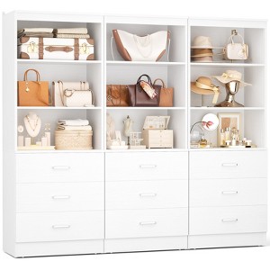 Besiost 24-In Closet Organizer System with Wooden Drawers - 1 of 3