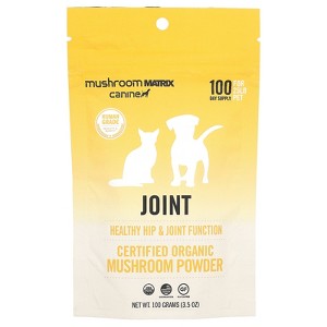 Mushroom Matrix Canine Joint, Certified Organic Mushroom Powder, For 25 lb Pet, For Dogs and Cats, 3.57 oz (100 g) - 1 of 2