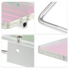 Unique Bargains Wall Mount Aluminum Acrylic Bathroom Toilet Paper Holder Colorful Blue Silver Tone 1 Pcs - 3 of 4