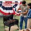 Barbecue Charcoal Grill Folding Portable, Windproof and thickened tool box, foldable structure lightweight and compact, 3 height modes BBQ Tool Kits - 3 of 4